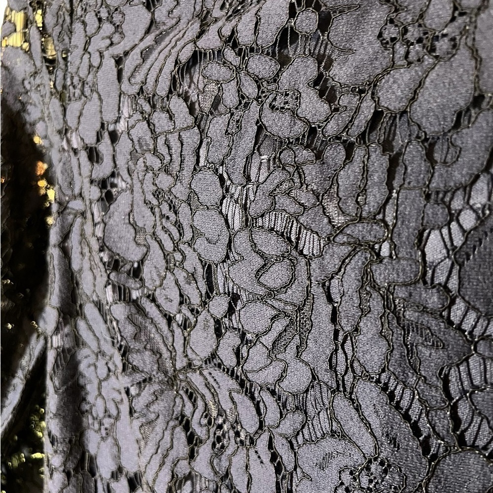 VINCE CAMUTO Navy Lace Sheath Dress Size 4 - Picture 3 of 9